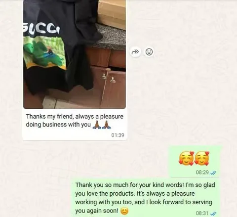 Customer feedback screenshot three